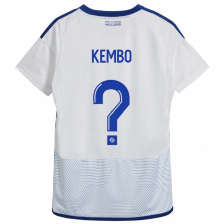 Kandiny Bambino Maglia Driss Kembo #0 Bianco Kit Gara Away 2023/24 Maglietta