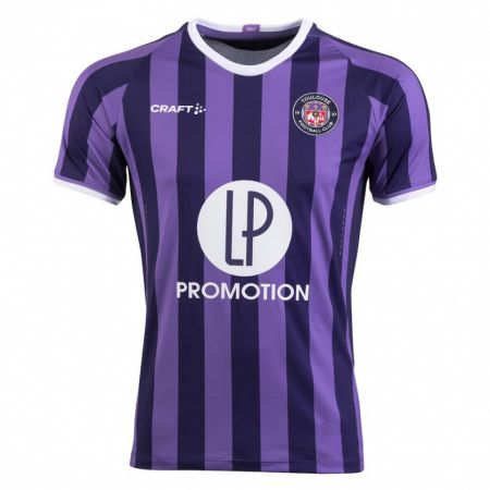 Kandiny Bambino Maglia Raphaël Gaudel #0 Porpora Kit Gara Away 2023/24 Maglietta