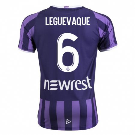 Kandiny Niño Camiseta Laurie Leguevaque #6 Morado 2ª Equipación 2023/24 La Camisa