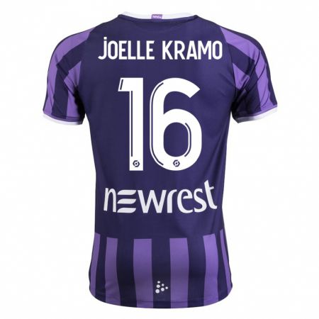 Kandiny Bambino Maglia Marie Joelle Kramo #16 Porpora Kit Gara Away 2023/24 Maglietta