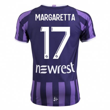 Kandiny Bambino Maglia Jessica Margaretta #17 Porpora Kit Gara Away 2023/24 Maglietta