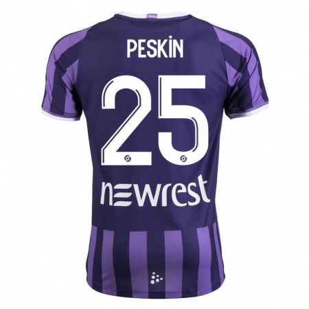 Kandiny Niño Camiseta Kelso Peskin #25 Morado 2ª Equipación 2023/24 La Camisa