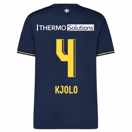 Kandiny Niño Camiseta Mathias Kjølø #4 Armada 2ª Equipación 2023/24 La Camisa