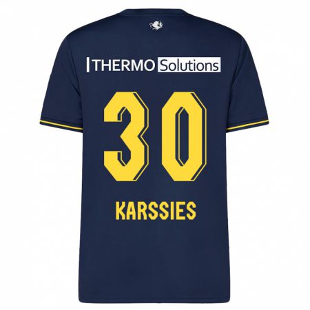 Kandiny Bambino Maglia Sam Karssies #30 Marina Militare Kit Gara Away 2023/24 Maglietta