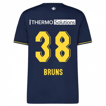 Kandiny Kinder Max Bruns #38 Marine Auswärtstrikot Trikot 2023/24 T-Shirt Österreich