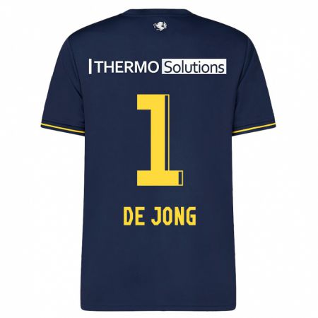 Kandiny Bambino Maglia Daniëlle De Jong #1 Marina Militare Kit Gara Away 2023/24 Maglietta