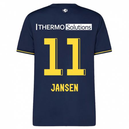 Kandiny Kinder Renate Jansen #11 Marine Auswärtstrikot Trikot 2023/24 T-Shirt Österreich