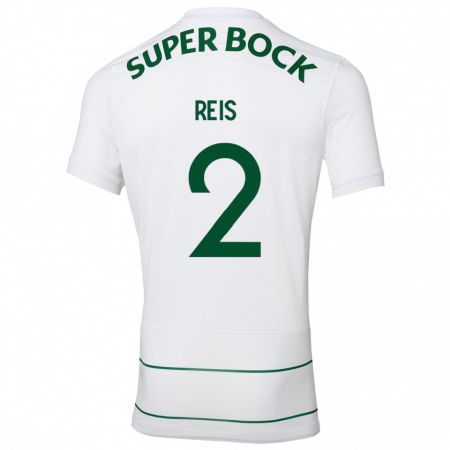 Kandiny Bambino Maglia Matheus Reis #2 Bianco Kit Gara Away 2023/24 Maglietta