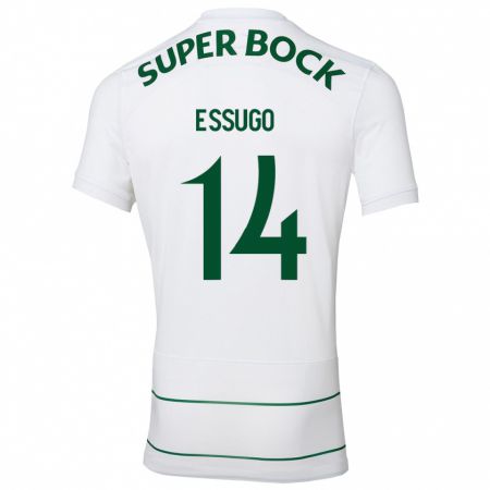 Kandiny Niño Camiseta Dário Essugo #14 Blanco 2ª Equipación 2023/24 La Camisa