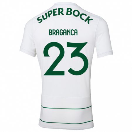 Kandiny Niño Camiseta Daniel Bragança #23 Blanco 2ª Equipación 2023/24 La Camisa