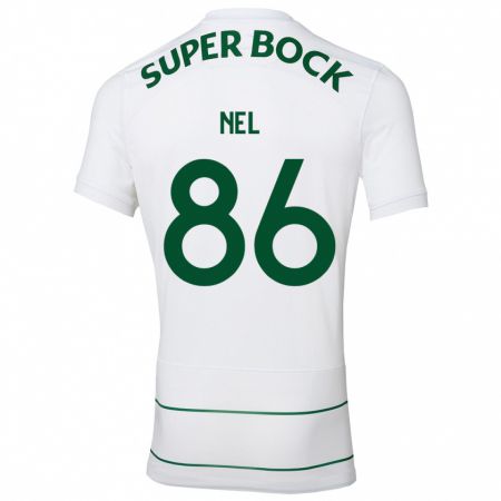 Kandiny Bambino Maglia Rafael Nel #86 Bianco Kit Gara Away 2023/24 Maglietta