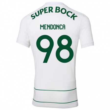 Kandiny Niño Camiseta Manuel Mendonça #98 Blanco 2ª Equipación 2023/24 La Camisa