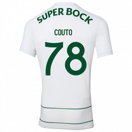 Kandiny Bambino Maglia Mauro Couto #78 Bianco Kit Gara Away 2023/24 Maglietta