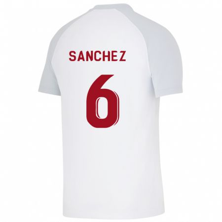 Kandiny Kinder Davinson Sánchez #6 Weiß Auswärtstrikot Trikot 2023/24 T-Shirt Österreich