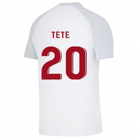 Kandiny Bambino Maglia Tetê #20 Bianco Kit Gara Away 2023/24 Maglietta