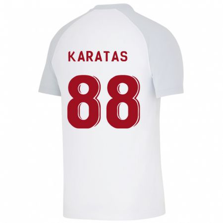 Kandiny Kinderen Kazımcan Karataş #88 Wit Uitshirt Uittenue 2023/24 T-Shirt België