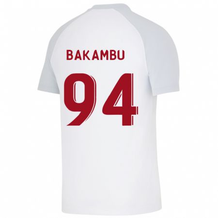 Kandiny Kinderen Cédric Bakambu #94 Wit Uitshirt Uittenue 2023/24 T-Shirt België