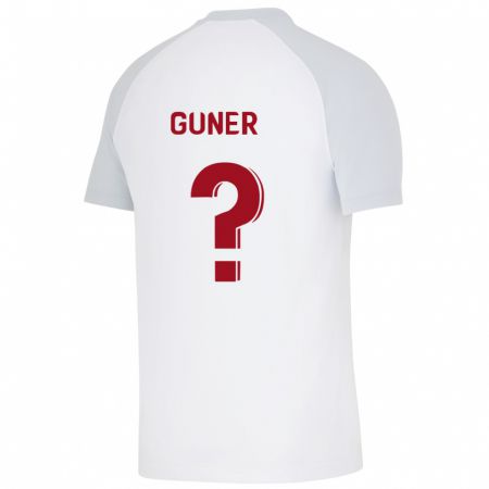 Kandiny Bambino Maglia Batuhan Güner #0 Bianco Kit Gara Away 2023/24 Maglietta