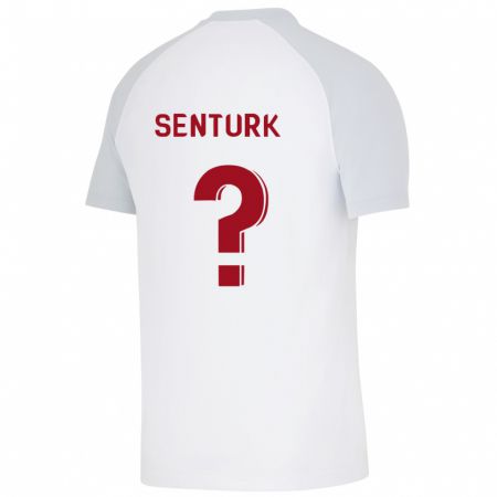 Kandiny Bambino Maglia Haktan Sentürk #0 Bianco Kit Gara Away 2023/24 Maglietta