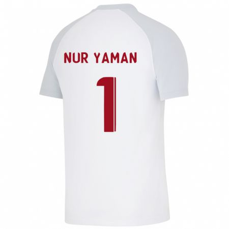 Kandiny Niño Camiseta Gamze Nur Yaman #1 Blanco 2ª Equipación 2023/24 La Camisa