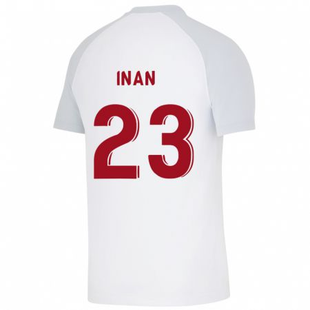 Kandiny Bambino Maglia Müge İnan #23 Bianco Kit Gara Away 2023/24 Maglietta