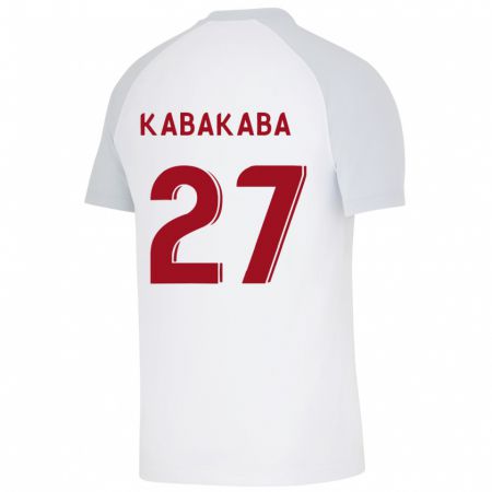 Kandiny Bambino Maglia Naomie Kabakaba #27 Bianco Kit Gara Away 2023/24 Maglietta