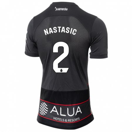 Kandiny Bambino Maglia Matija Nastasic #2 Nero Kit Gara Away 2023/24 Maglietta