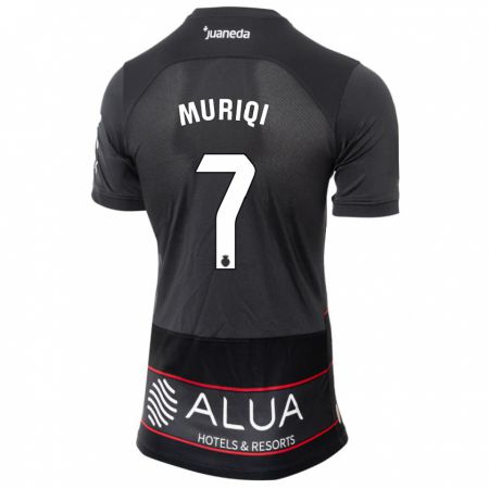 Kandiny Bambino Maglia Vedat Muriqi #7 Nero Kit Gara Away 2023/24 Maglietta