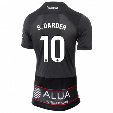 Kandiny Bambino Maglia Sergi Darder #10 Nero Kit Gara Away 2023/24 Maglietta