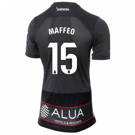 Kandiny Bambino Maglia Pablo Maffeo #15 Nero Kit Gara Away 2023/24 Maglietta