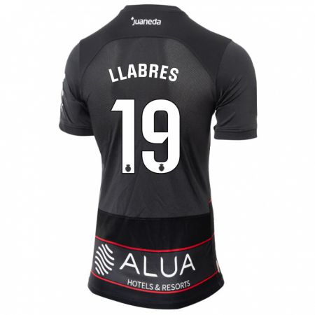 Kandiny Bambino Maglia Javi Llabrés #19 Nero Kit Gara Away 2023/24 Maglietta