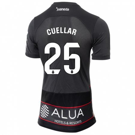 Kandiny Bambino Maglia Iván Cuéllar #25 Nero Kit Gara Away 2023/24 Maglietta