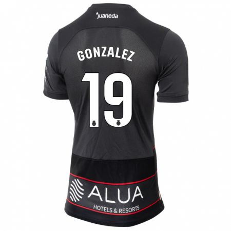 Kandiny Bambino Maglia Adrià González #19 Nero Kit Gara Away 2023/24 Maglietta