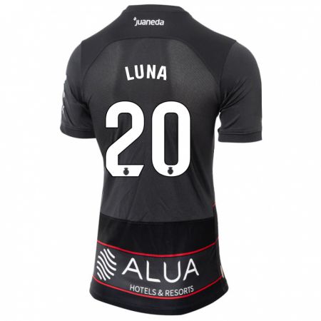 Kandiny Bambino Maglia Daniel Luna #20 Nero Kit Gara Away 2023/24 Maglietta