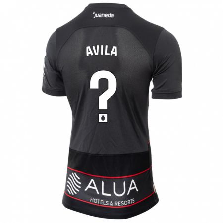 Kandiny Bambino Maglia Santiago Avila #0 Nero Kit Gara Away 2023/24 Maglietta