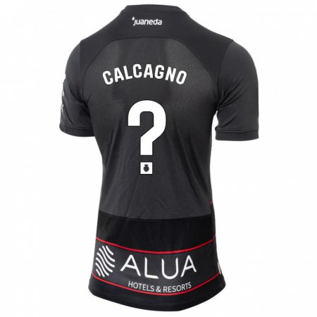 Kandiny Bambino Maglia Bruno Calcagno #0 Nero Kit Gara Away 2023/24 Maglietta