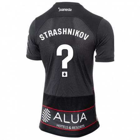 Kandiny Bambino Maglia Nikolay Strashnikov #0 Nero Kit Gara Away 2023/24 Maglietta