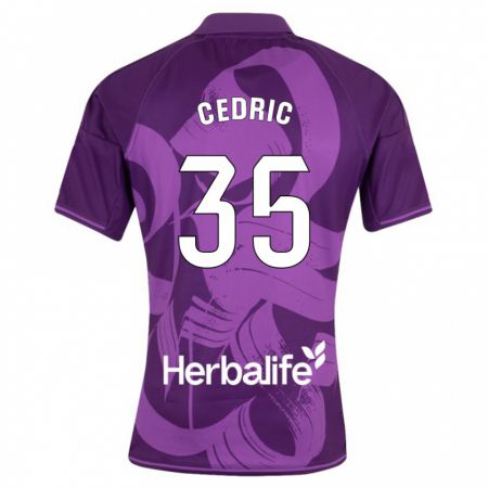 Kandiny Bambino Maglia Iván Cédric #35 Viola Kit Gara Away 2023/24 Maglietta