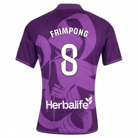 Kandiny Kinder Eugene Frimpong #8 Violett Auswärtstrikot Trikot 2023/24 T-Shirt Österreich