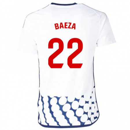 Kandiny Bambino Maglia Miguel Baeza #22 Bianco Kit Gara Away 2023/24 Maglietta