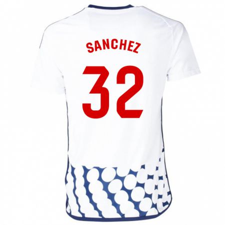 Kandiny Bambino Maglia Rubén Sánchez #32 Bianco Kit Gara Away 2023/24 Maglietta