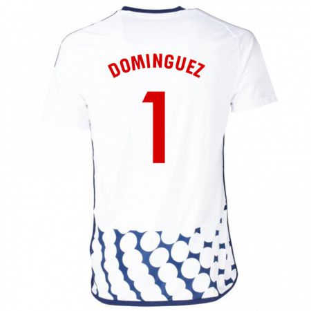 Kandiny Bambino Maglia Iago Domínguez #1 Bianco Kit Gara Away 2023/24 Maglietta