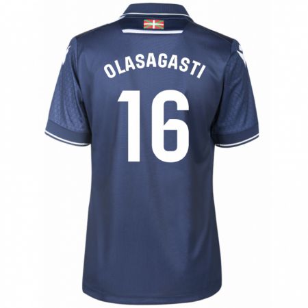 Kandiny Kinder Jon Ander Olasagasti #16 Marine Auswärtstrikot Trikot 2023/24 T-Shirt Österreich