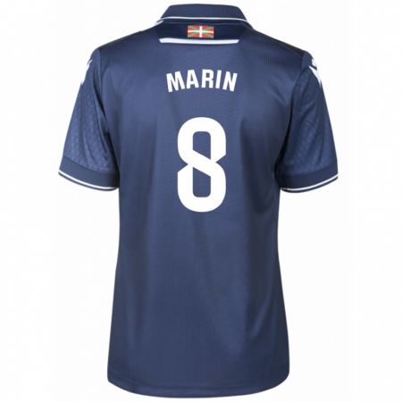 Kandiny Kinderen Pablo Marín #8 Marine Uitshirt Uittenue 2023/24 T-Shirt België