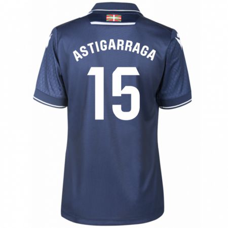 Kandiny Kinder Eneko Astigarraga #15 Marine Auswärtstrikot Trikot 2023/24 T-Shirt Österreich