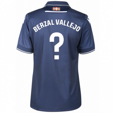 Kandiny Bambino Maglia Asier Berzal Vallejo #0 Marina Militare Kit Gara Away 2023/24 Maglietta