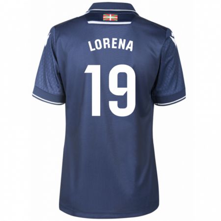 Kandiny Kinder Lorena Navarro Domínguez #19 Marine Auswärtstrikot Trikot 2023/24 T-Shirt Österreich