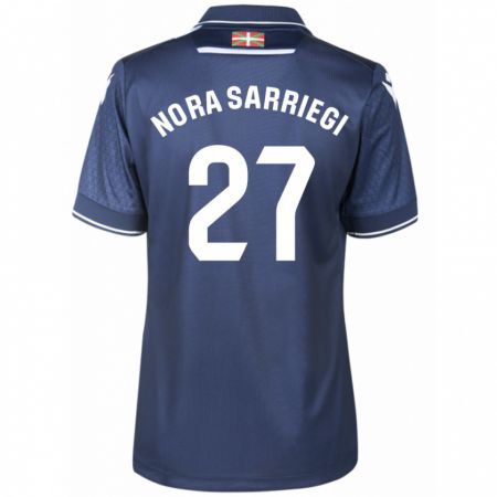 Kandiny Bambino Maglia Nora Sarriegi Galdos #27 Marina Militare Kit Gara Away 2023/24 Maglietta