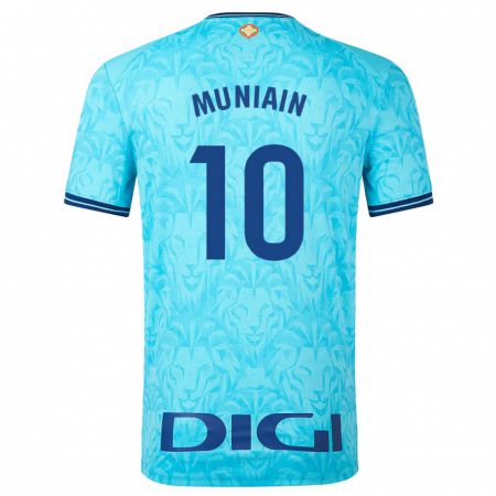 Kandiny Kinderen Iker Muniain #10 Hemelsblauw Uitshirt Uittenue 2023/24 T-Shirt België