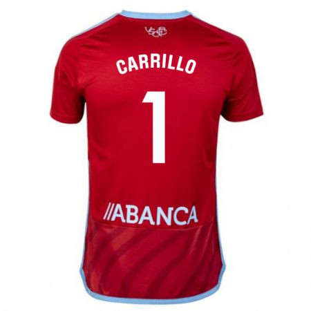 Kandiny Bambino Maglia Coke Carrillo #1 Rosso Kit Gara Away 2023/24 Maglietta